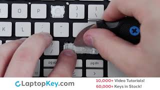 Keyboard Key Repair Guide  Dell Inspiron 5584 Silver  Install Repair Fix P85F 7590 [upl. by Aryad741]