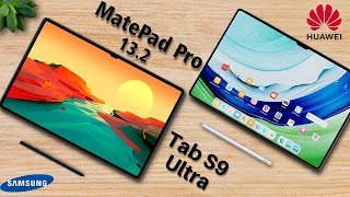 Comparison of Huawei MatePad Pro 132 and Samsung Galaxy Tab S9 Ultra tablets [upl. by Valoniah]