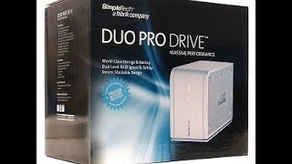 SILENT UNBOXING INSTALLATION SIMPLETECH DUO PRO DRIVE USB 20ESATA EXTERNAL DUAL HDD ENCLOSURE [upl. by Naujik]