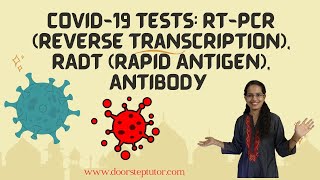 Covid19 Tests RTPCR Reverse Transcription RADT Rapid Antigen Antibody  What to Know  GS [upl. by Brander144]