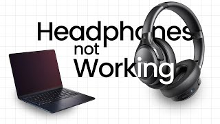 Headphones or Earphones not working in Laptop [upl. by Zirtaeb]