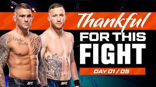 Dustin Poirier vs Justin Gaethje 1  UFC Fights We Are Thankful For 2023  Day 1 [upl. by Ahsitnauq]