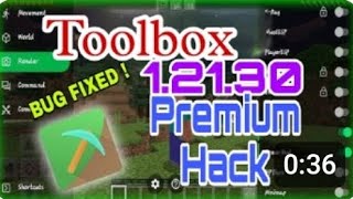 Toolbox 12130 infinite PREMIUM apk  32bit minecraft toolbox download link [upl. by Ahsemat]