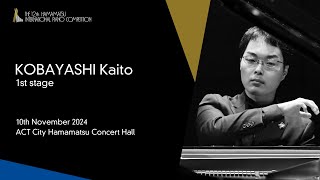 KOBAYASHI Kaito  1st Stage the 12th Hamamatsu International Piano Competition [upl. by Lizbeth]