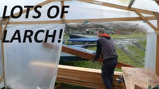 The larch boat planking arrives  Ep7  Building a wooden dinghy [upl. by Rabkin725]