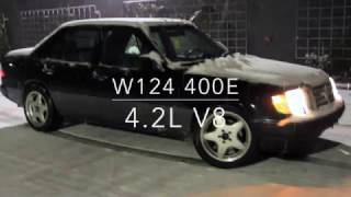 Mercedes 400E w124 Snow Test [upl. by Mina]