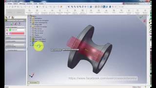 Construction pièce simple n°48 avec solidworks 2007projection orthogonale taraudage [upl. by Nitsid]