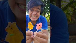 Finding cute lollipop candy snacks on the street shorts shortvideo viralvideo [upl. by Liuqa]