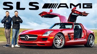 MercedesBenz SLS AMG Review  Gull Winged Fury [upl. by Surazal]