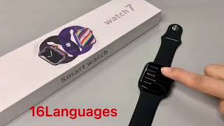 T200 Plus SmartWatch Series 7  Unboxing and Review  Full Display 44mm [upl. by Nuahsor]