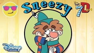 The 7D  Nobody Sneezes Like Sneezy  Official Disney Channel UK [upl. by Rebm]