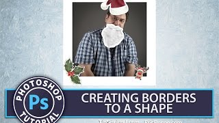 Creating Borders to a Shape in Photoshop [upl. by Nyleuqaj]