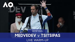 LIVE Tsitsipas v Medvedev WarmUp Rod Laver Arena  Australian Open 2022 [upl. by Warthman140]