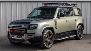 2020 Land Rover Defender 110 X P400  Pangea Green  Walkaround amp Interior 4K [upl. by Hephzipa]