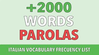 2000 WORDS with Translations  Practice Italian Pronunciation with Most Used Italian Vocabulary [upl. by Ahseekan]