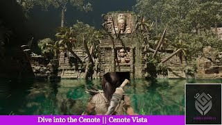 Shadow of the Tomb Raider Dive into the Cenote  Cenote Vista [upl. by Ebehp41]