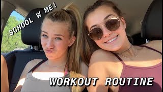 school vlog and workout w me [upl. by Retsbew100]