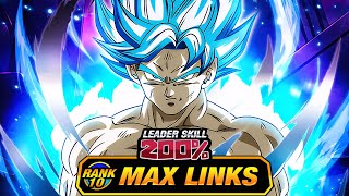 TOP 5 TUR LEVEL 10 LINKS 100 UNIVERSE TREE BLUE GOKU DBZ Dokkan Battle [upl. by Ninnahc]