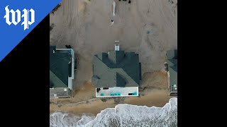 NC beach homes are eroding into the ocean [upl. by Allianora]