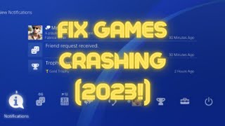 PS4 How To Fix Games Crashing  Randomly Crashing 2023 [upl. by Annalla]