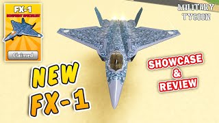 FX1 SHOWCASE amp REVIEW in Military Tycoon Roblox  FX1 Dogfight Specialist [upl. by Assilana597]