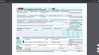 2 Minute Tax Topics  2018 Form 1040  Reviewing the Form [upl. by Eckblad]