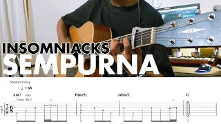 Insomniacks  Sempurna Guitar Tabs [upl. by Landri931]