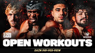 KSI VS TOMMY FURY amp LOGAN PAUL VS DILLON DANIS  THE PRIME CARD OPEN WORKOUTS LIVESTREAM [upl. by Afas804]