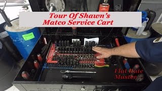 Tour Of Shawns new to him Matco Service Cart [upl. by Song907]