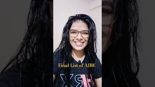 AIBE  AIBE Final Candidate List 2024  AIBE Exam 2024 [upl. by Aehsel]