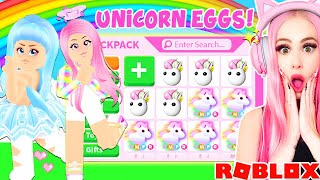 We Opened 100 UNICORN EGGS In Adopt Me To Make MEGA NEON UNICORNS Roblox Adopt Me [upl. by Bremser207]