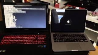 Lenovo Y50 HACKINTOSH vs MacBook Pro Retina  BOOT TEST [upl. by Runkel523]