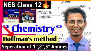 🔥seperation of types of amines by Hoffmans method 🥳 [upl. by Eamon]