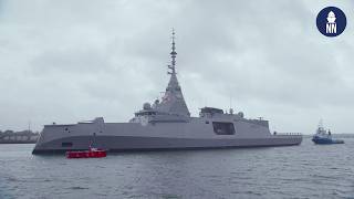 First FDI Frigate Amiral Ronarch Starts Sea Trials [upl. by Otrebile20]