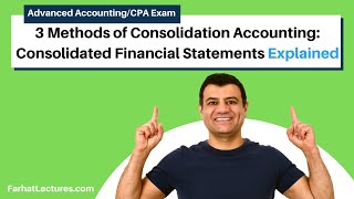 3 Methods of Consolidation Accounting Consolidated Financial Statements [upl. by Hagile]