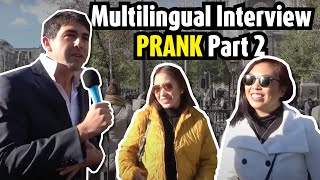 Multilingual interview prank part 2 [upl. by Llennyl89]