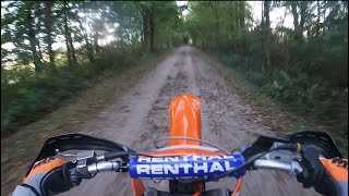 KTM RAW 2 STROKE FAST TRAIL RIDE [upl. by Truitt]