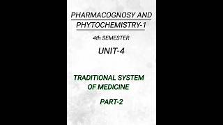 Pharmacognosy and phytochemistry14th semUnit4Unani medicine pharmacypharmacynotes shorts [upl. by Glennon173]