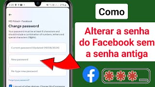 Como alterar a senha do Facebook sem a senha antiga  Redefinição de senha do Facebook [upl. by Ennazor596]