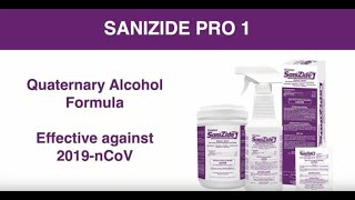 Clean amp Disinfect in One Easy Step with SaniZide Pro 1  Safetec of America Inc [upl. by Peder]