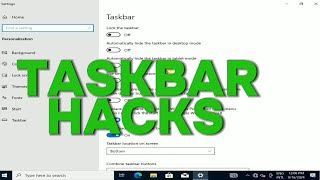 Taskbar Hacks  Taskbar Customization Tips for customizing your taskbar [upl. by Giorgio]