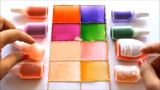 COLOR MIXING CHART FOR GLASS PAINTING [upl. by Wildee]