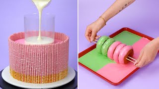 Fancy Sweet Cake Decorating Tutorials  So Yummy Chocolate Cake Decorating Idea [upl. by Strade]