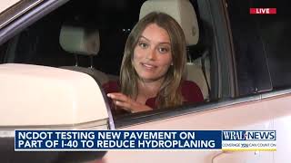 New method to reduce hydroplaning will start in Johnston County [upl. by Fillender798]