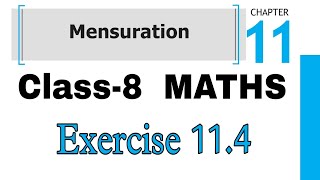 Exercise 114  Class8 Maths Chapter 11 Mensuration  Solution And Explanation ByKV Teacher [upl. by Euqnimod]