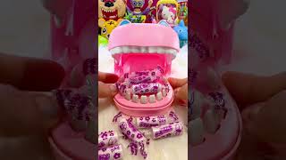 ASMR HIPPO DENTIST LOVE EATING PURPLE CANDYshortvideosatisfyingasmrshorts [upl. by Charters]