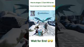 How to escape from dragon before kill 😂😂 shortsfeed shorts pubgmobile trending youtubeshorts [upl. by Dahraf]