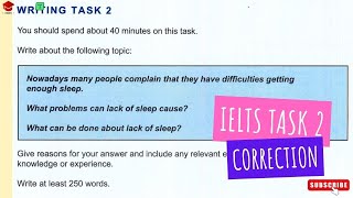 IELTS Writing General Task 2 Correction  Two [upl. by Leander]