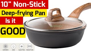 Reviewing NonStick Deep Frying Pan [upl. by Illoh]