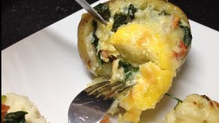 Egg Florentine Jacket Potato [upl. by Aihsela]